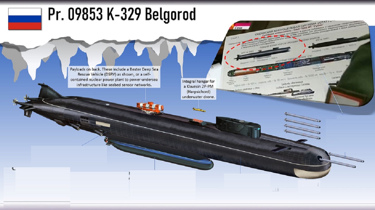 Le premier sous-marin russe « apocalyptique » avec des drones nucléaires entre en service actif