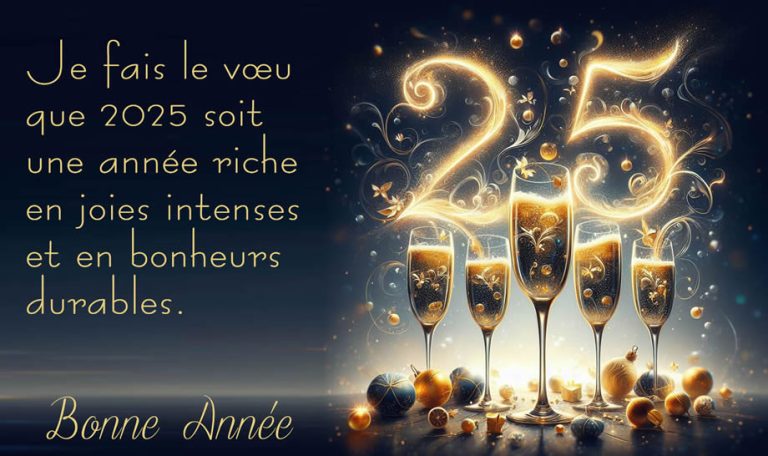 vœux et messages de bonne année 2025