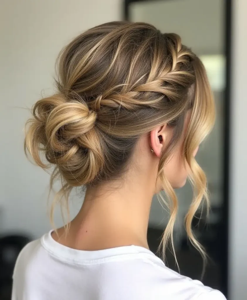 Coiffure pour invitées de mariage