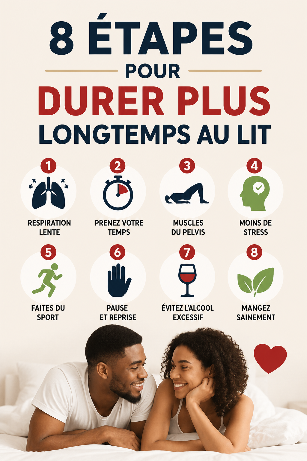 Suivez ces 8 étapes simples et vous allez durer beaucoup plus longtemps ...