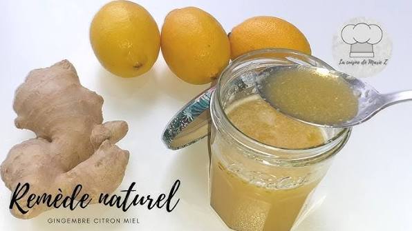 gingembre et miel et citron