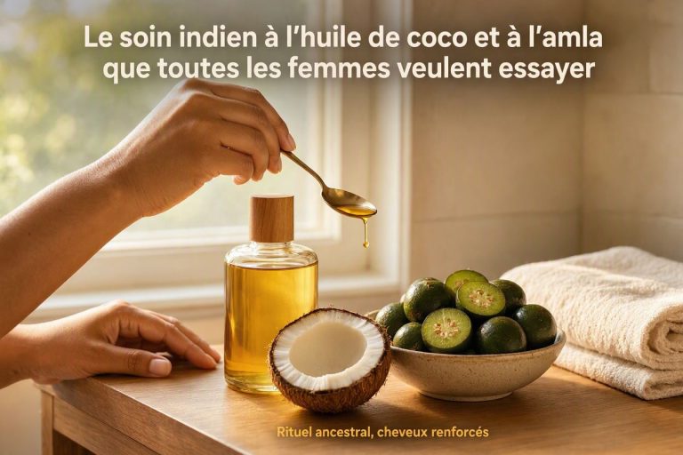 huile de coco et à l'amla