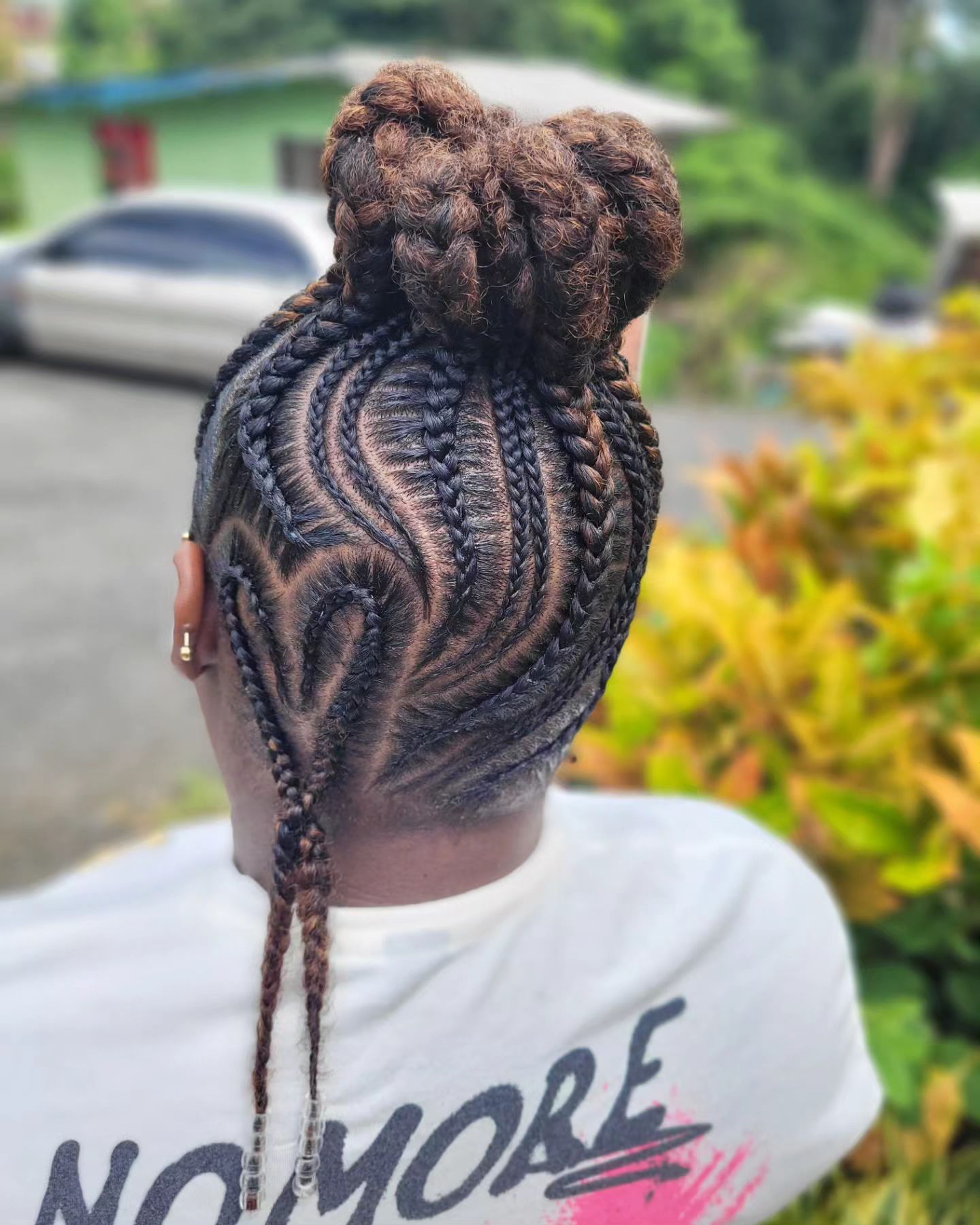 Chignon tressé sans extensions