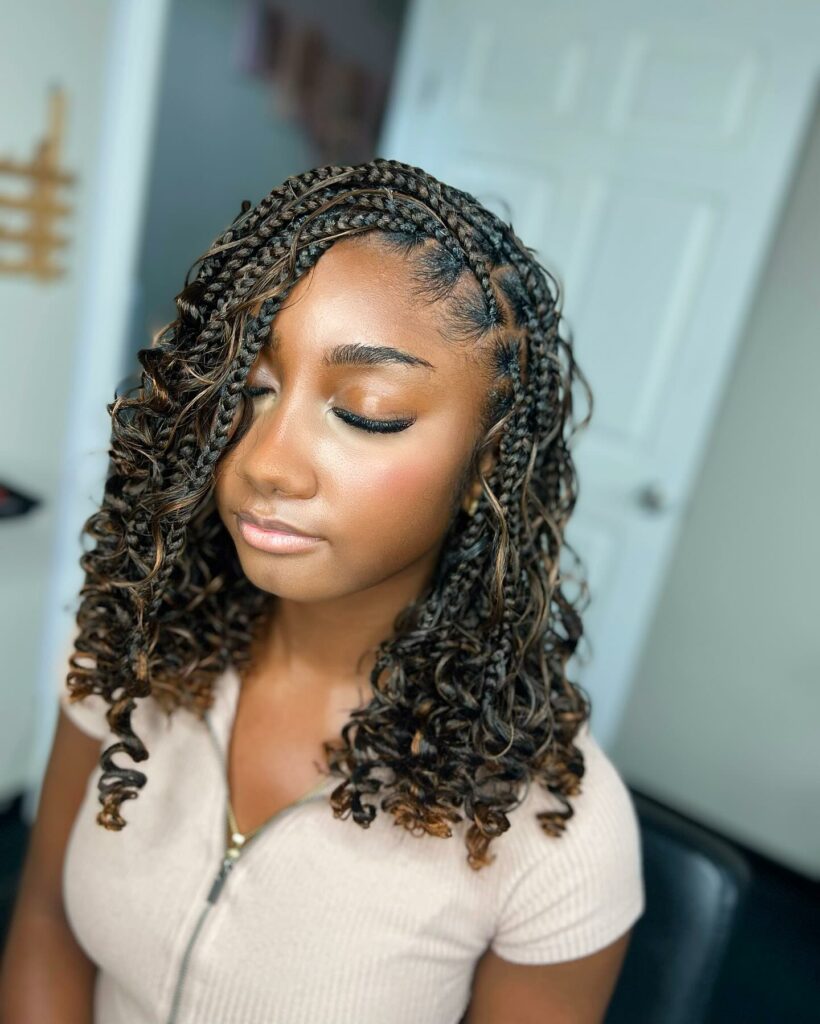Tresses bob bohèmes sans nœuds